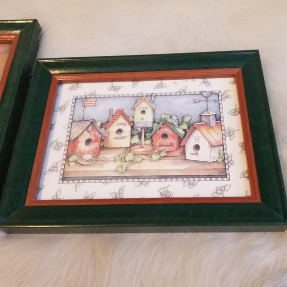 Two Wood Framed Glass Front Heartfelt Pictures - Picture 3 of 4